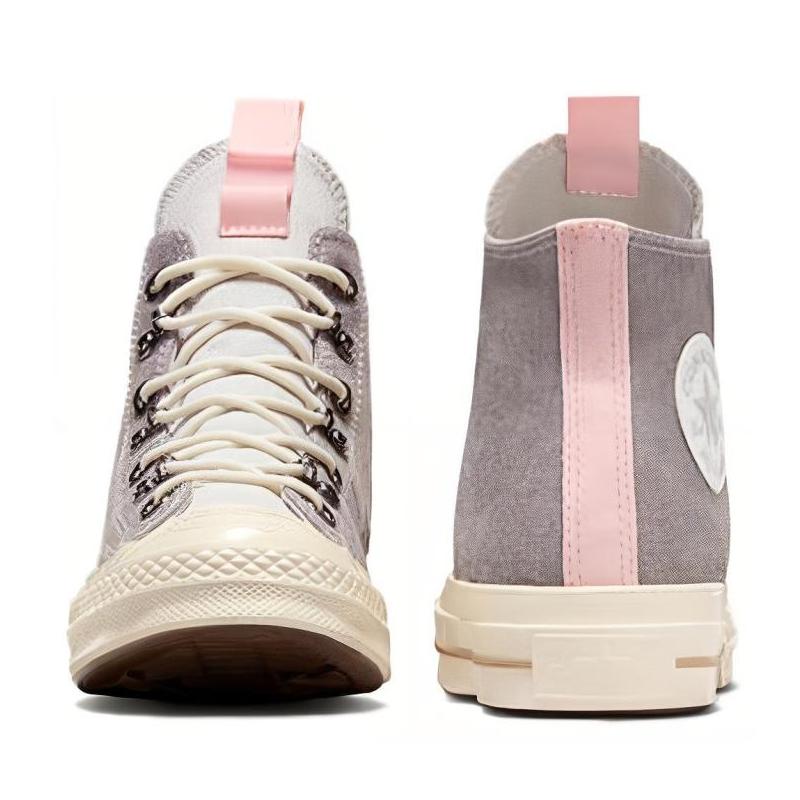 Converse Chuck 70 Utility Round-toe Lace-up Abrasion Absorbing High Top Canvas Shoes Women's Grey