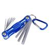 Portable 8 in 1 Folding Hex Wrench Multifunctional Hand Tool Hex Key Allen Wrench Set - High Quality Hand Tool for Daily Repair