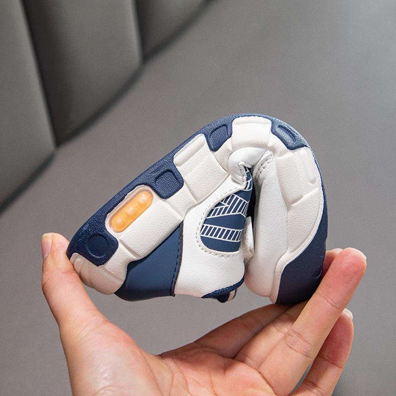 Trend Fashion Sport Shoes For Children PU Leather Waterproof Kid's Sneakers Ergonomics Breathable Boy's Girl's Running Shoes