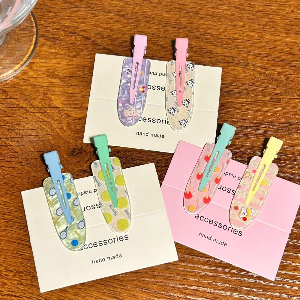 

Бесшовные заколки для волос с медведем, кроликом, заколка ярких цветов, зажим для макияжа, вечеринка