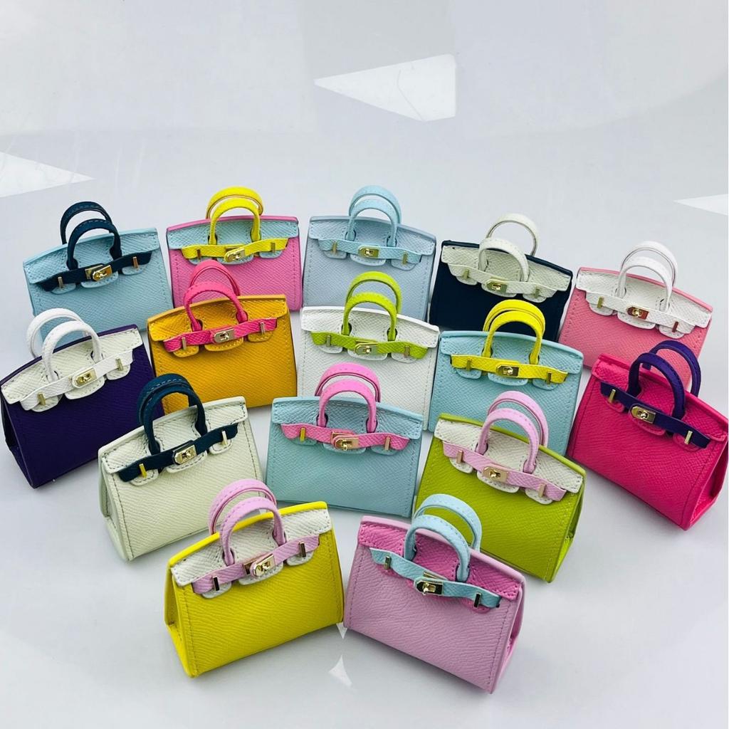 New mini candy color platinum bag pair touch blind box same bag earphone bag creative bag pendant key contrast color