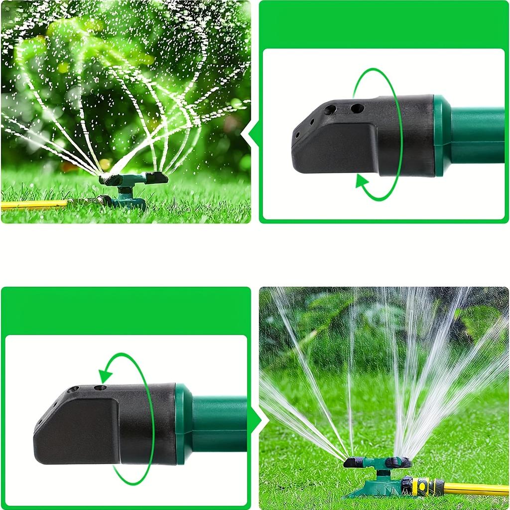 360° Lawn Sprinkler Set Wide Reach Sprinkling for Maximum Watering Efficiency, Garden Sprinklers for Various Lawn Sizes Plant Growth Lawn Care