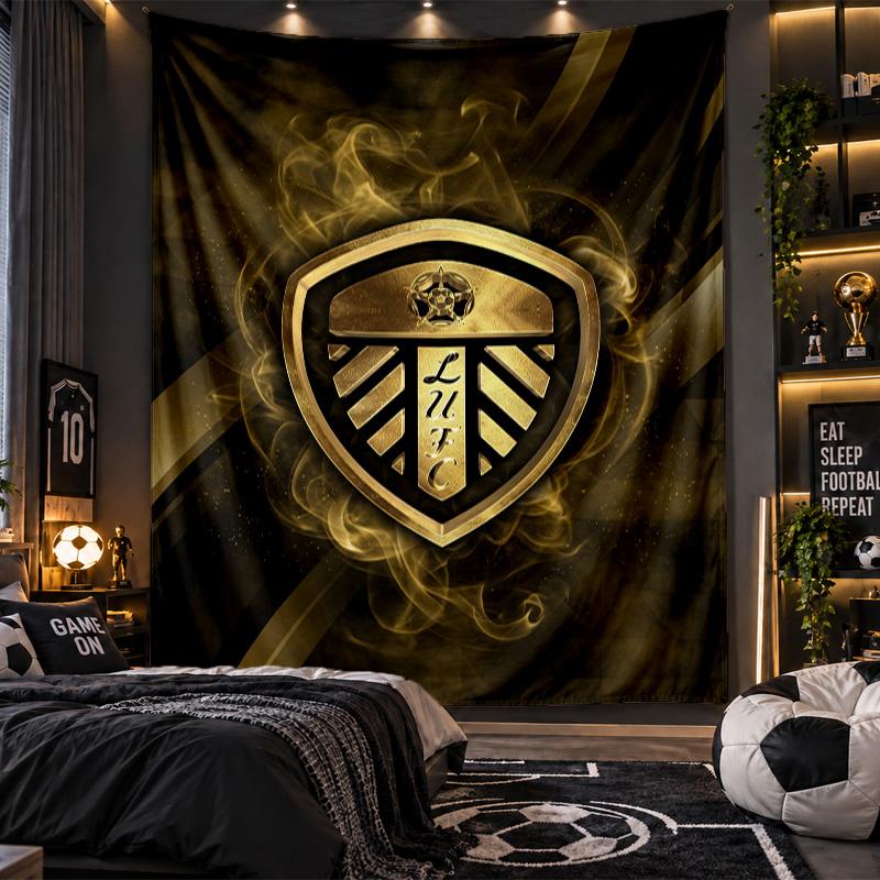 Wall Hanging Tapestry Leeds United Print Cloth for Living Room Bedroom Home Decor