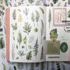 Green Leaf Planner Adhesive Aesthetic Botanical Stickers for Calendar Decorative DIY Arts and Journaling Accessories for Planners and Nature Lovers