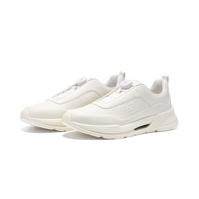 Li-Ning 1990 Commuting Series Comfortable Fashion Lightweight Rebound Low-Top Casual Shoes Men Casual Shoes Off-White ALLV013-2