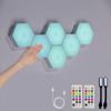 Hexagon Lights with Remote, Smart DIY Hexagon Wall Lights,  LED Light Wall Panels , Geometry Hex Lights Touch Used in Game Room Decor, Party