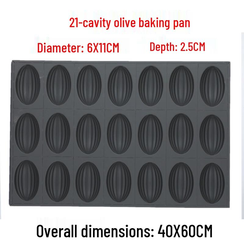 Xihe 21-Cavity Olive Glass Baking Mold