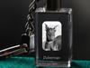 Dobermann, Doberman Pinscher, Dobie - Chaveiro de cristal com foto de cachorro, chaveiro iluminado, presente exclusivo da marca Art-Dog