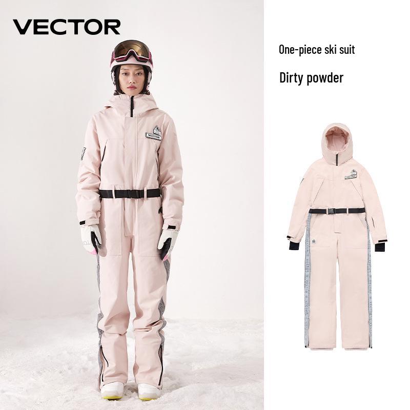 

VECTOR Unisex Ski Suit: Warm, Windproof, Waterproof One-Piece Jumpsuit for Winter Outdoor Sports. L