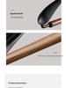 Nordic Style Iron & Beech Wood Luxury Clothes Hanger - High-Grade Solid Wood with Wide Shoulder and Anti-Corner Design.