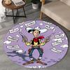 Luke Wild West Round Rug for Livingroom,Bedroom, Palyroom, Chair Rug, Area rug, Circle Carpet, Large Size Fan Christmas gift