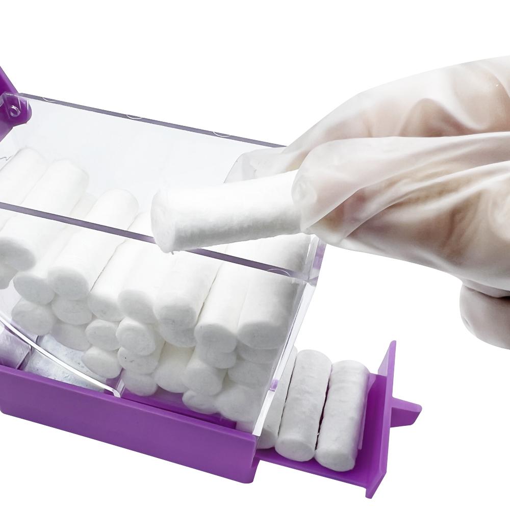Zahnärztliche Baumwoll-Aufbewahrungsbox Baumwollrollen-Spenderhalter Ausziehbarer Schubladen-Organizer für kieferorthopädische Baumwollrollen Zahnlaborprodukte