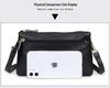 Women's Genuine Leather Multi-Compartment Crossbody Clutch Bag