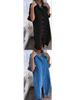 2026 Europäisches & Amerikanisches Frühling/Sommer Lockeres Casual Mittellanges Baumwoll-Leinen Hemdkleid für Damen