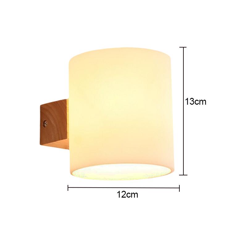 

Creative Nordic Led Wall Lamp Simple Living Room Corridor Lighting Fixtures Bedroom Japanese Style LED Wood Bedside Wall Light Warm White (2700-3500K) белый