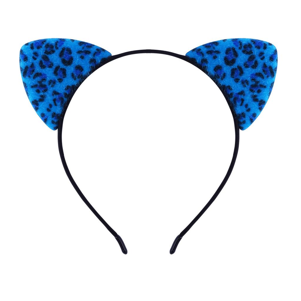 Animal Pattern Cats Ear Headband for Women and Kids Cosplay Hairhoop Music Festival Holiday Party Props Hairband All Age