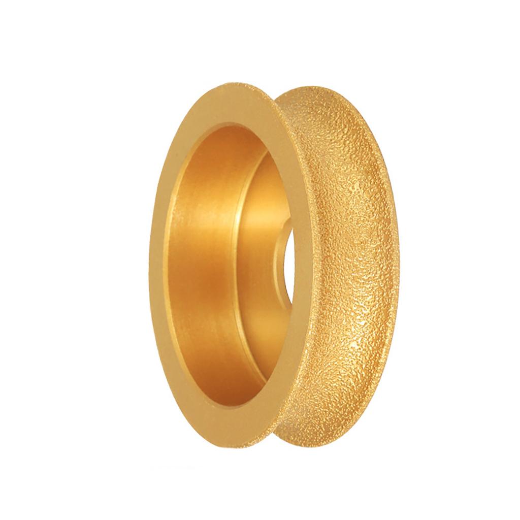 10mm/15mm/20mm/25mm/30mm Round Brazed Diamonds Grinding Wheel Marble Stone Edging Profile Grinding Disc Replacement