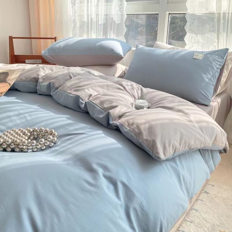 Nordic Duvet Cover Modern Skin-friendly Comfortable Four Season Universal Household Washable Bedroom Students Dormitory Textile