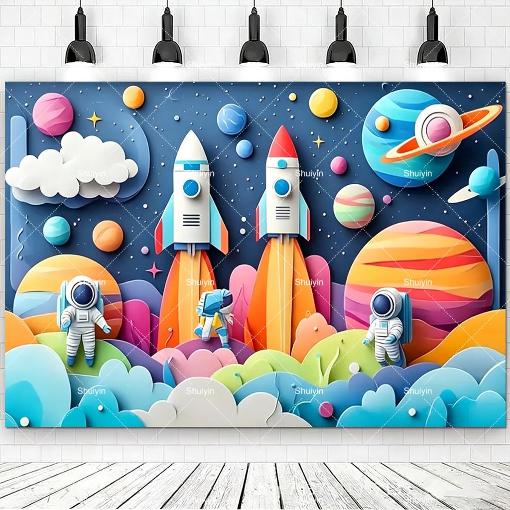 Astronaut, Rocket, Planet, Astronaut, Decorations for Kids, Party Supplies, Baby Photography Accessories, Gifts