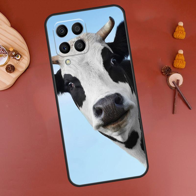 Funny Cow Face Case For Samsung Galaxy M32 M12 M52 M21 M31 M15 M55 M56 M36 M16 M06 M13 M33 M53 M14 M34 M54