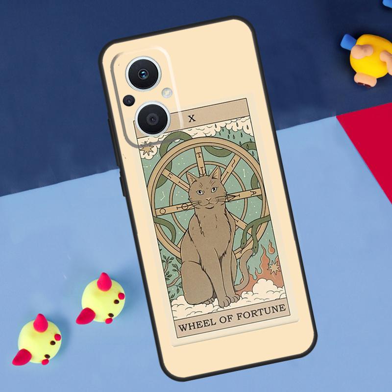 Der Kaiser Tarot Katzenkunst Druck Für OPPO Reno 14F 13F 12F 11F 10 11 12 13 14 Pro 8T 7 8 Lite OPPO Find X6 X5 X8 X9 Pro Hülle