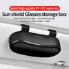 1pcs Car Visor Glasses Case Premium ABS Auto Sunglasses Organizer Storage Case Anti-Scratch Eyeglasses Protection Box