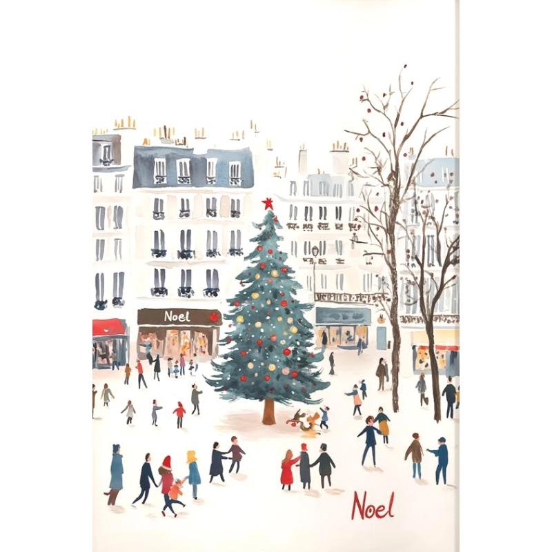 Winter Christmas Wall Art Poster Home Bedroom Living Room Decoration Canvas Painting Christmas Party Decoration Gift Posters