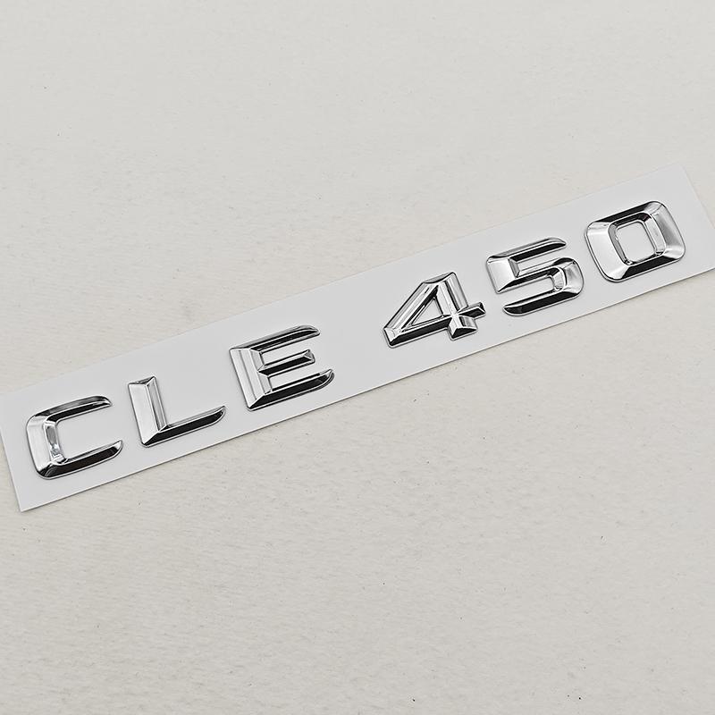 3D ABS Car Letters Logo CLE300 CLE450 Badge Sticker Rear Trunk Emblem For Mercedes Benz CLE300 CLE450 Auto Model Accessories