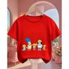 Cute Kawaii Children T Shirt Bluey Popular Print Summer Street Style Fashion Tops For Kids 3-14 Age