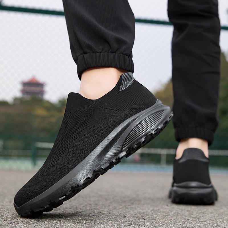 Men’s Moccasins Loafers Casual Slip on Walking Shoes Summer Men’s Slip-ons Lightweight Socks Khaki Black Shoes for Boy Large Size 38-47