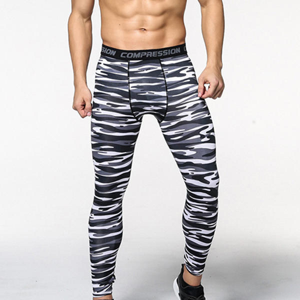 Legging De Compression Pour Homme - Pantalon De Sport Gym, Running, Fitness - Séchage Rapide - Avec Poche Cuisse - Taille Unique à Ajustable