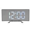 Digitální budík LED Zrcadlový displej Teplota Snooze Table USB Ložnice