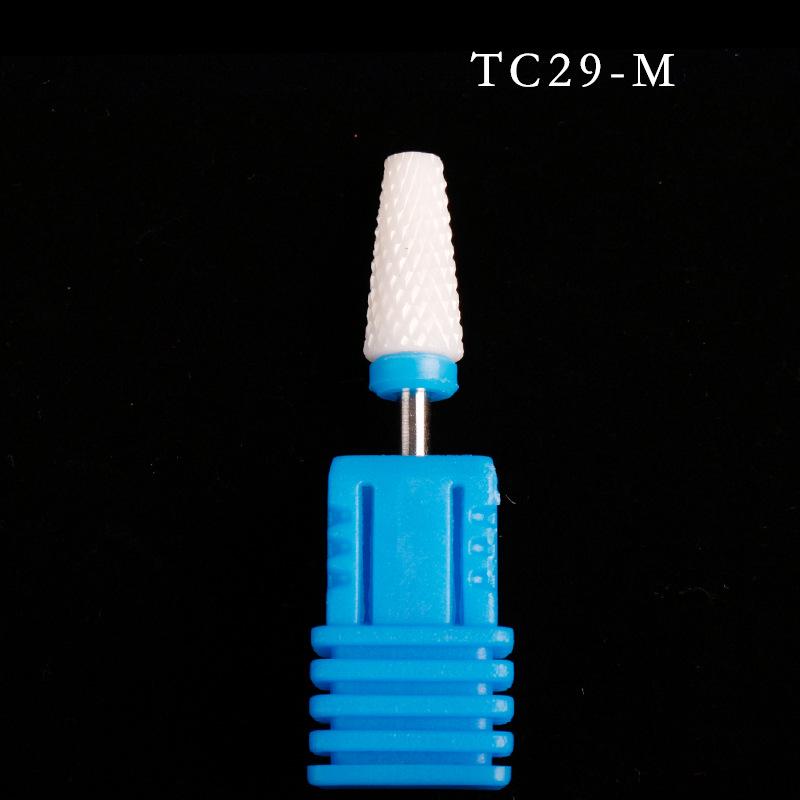Ceramic Nail Grinding Head - Corn Bullet Rocket Shape for Electric Nail Grinder
