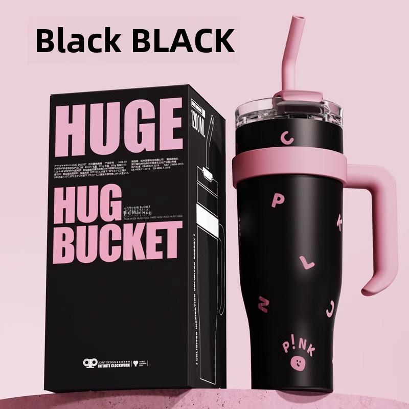 

40 унций портативный гигантский термос-кружка - автомобильный стаканчик для льда большой емкости с трубочкой 1250ml