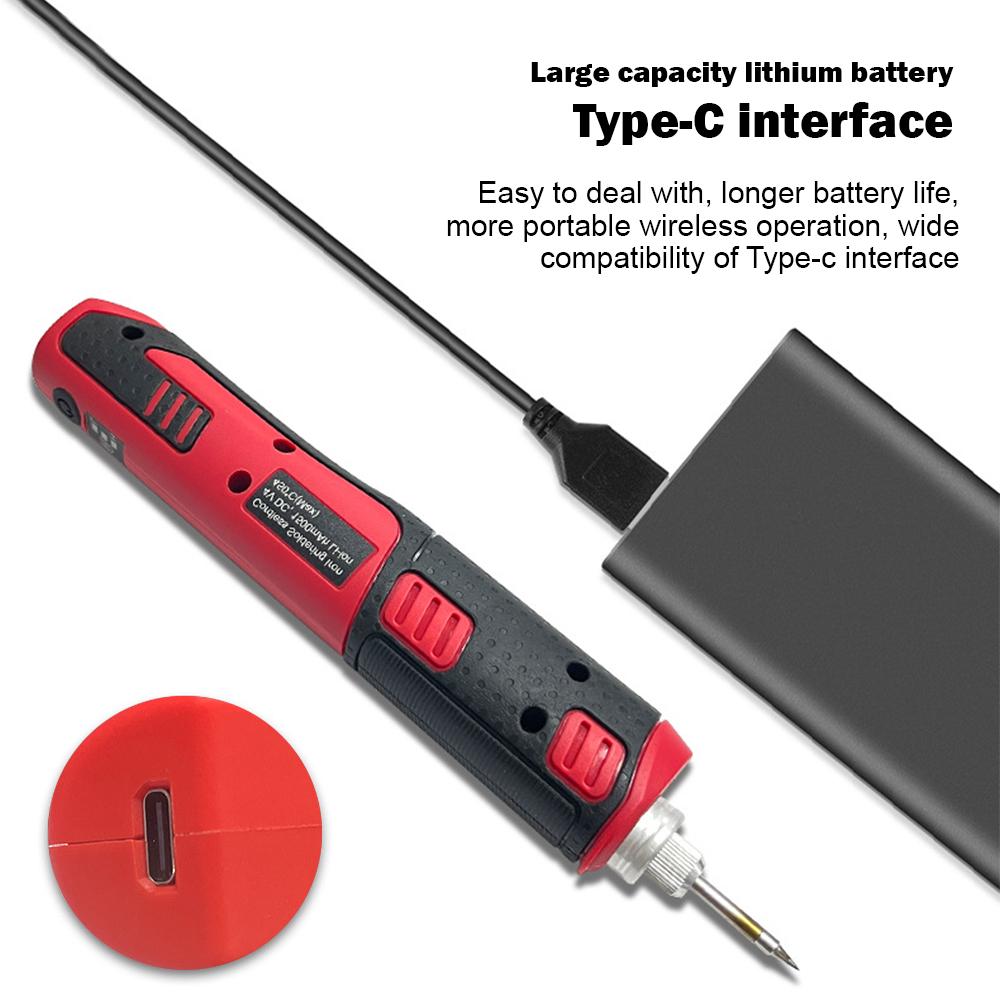 Cordless Soldering Iron 1800mAh Rechargeable Soldering Tool Professional Portable Welding Tool Electronic Soldering Kit