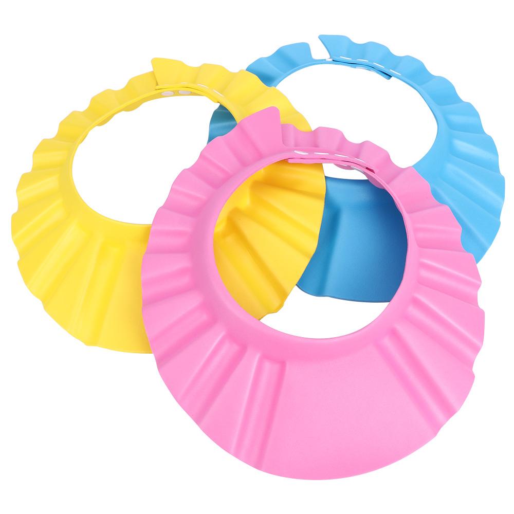 Adjustable Soft Kids Shampoo Bathing Hat Wash Hair Shield Shower Cap