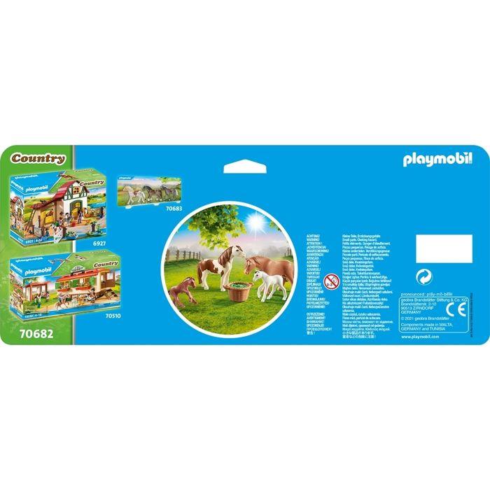 Country poneys avec poulains