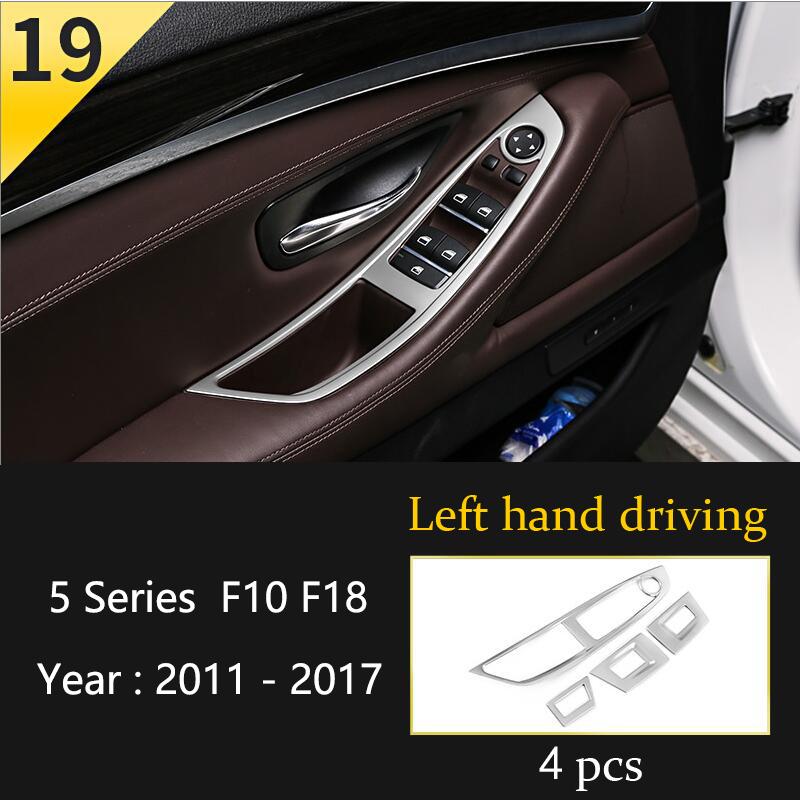 Car Styling Console Multimedia AC CD Panel Decoration Frame Cover Trim Strip Sticker For BMW 5 Series F10 Interior Accessories