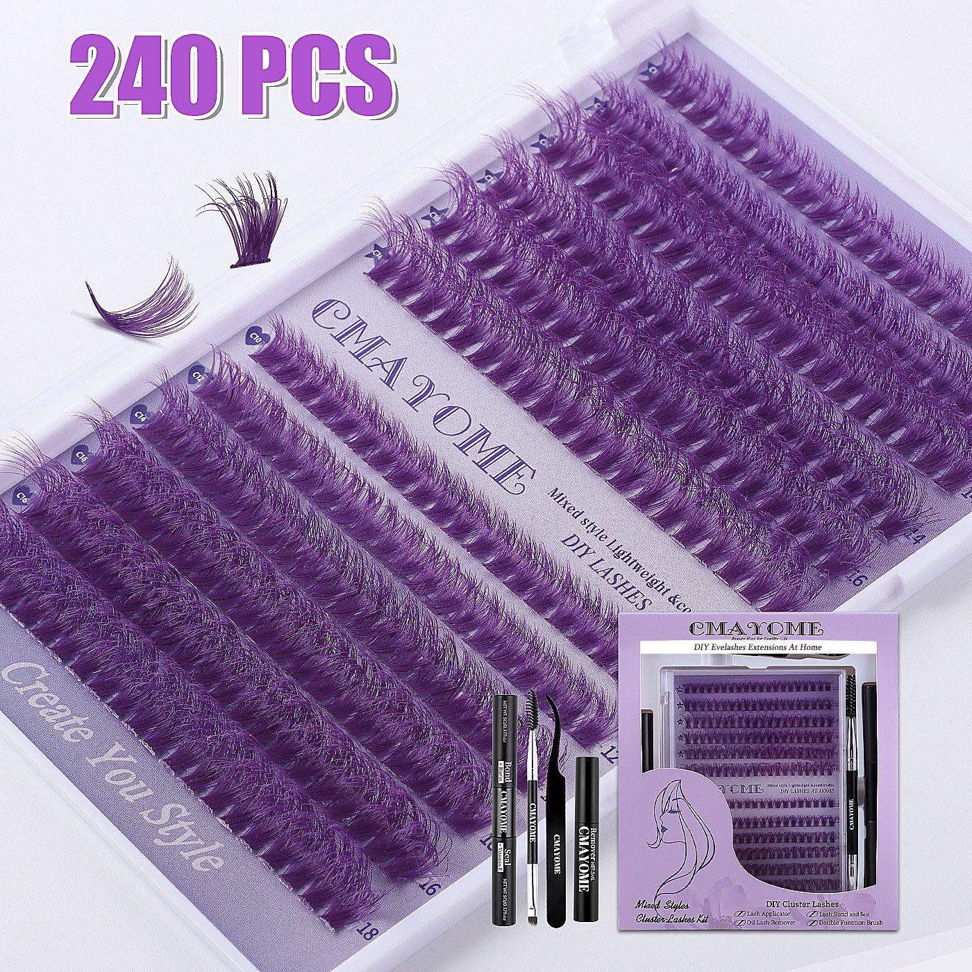 

Хэллоуин D Песня Цвет Одинарный Пучок Накладные Ресницы Клей Набор Сделай Сам Сегментированные Натуральные Густые Ресницы