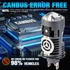 2Pcs H4 LED Projector Lens Headlight Bulbs HB2 9003 Hi/Low Beam 130W 60000LM Turbo Plug&Play Motorcycle Car Headlamp 6500K White