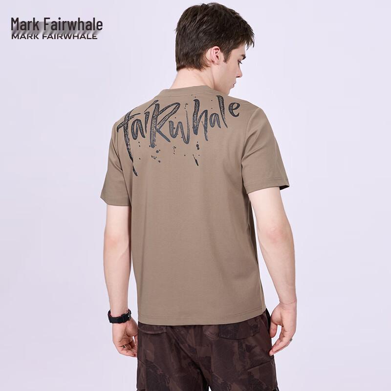 

Mark Fairwhale Men s Embroidered Back Print Short Sleeve T-Shirt 3XL