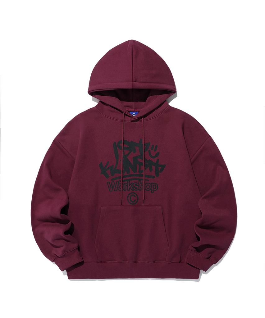 Ik Tag Logo Hoodie_Burgundy(Ik2Efmm415A)