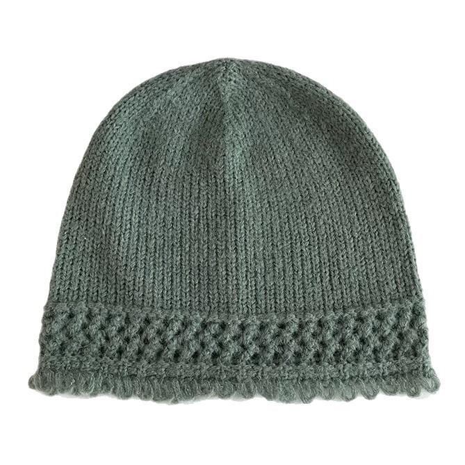 Hollow Lace Breathable Knitted Hat Women's Autumn and Winter Thin Versatile Pullover Hat Baotou Hat Cold Hat Stack Wool Hat