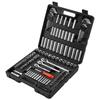 Socket Set, 149 Pieces, 9.5 & 6.4 & 12.7 Mm Drive Socket and Ratchet Set, SAE and Metric, Deep and Shallow, Mechanic Tool Kit with Bits, Accessories,