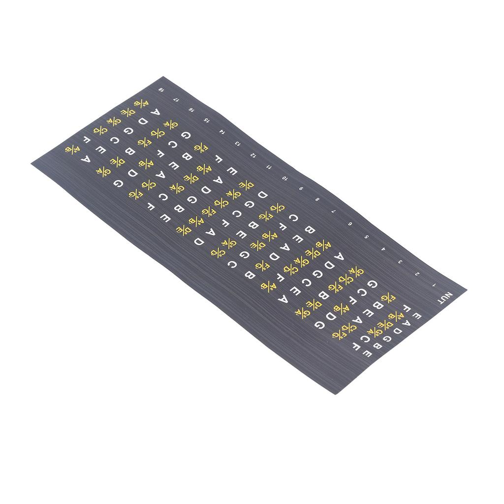 Guitar Fretboard Note Map Decals Stickers Acoustic Electric Guitar Chords Scales