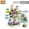 Loz Building Blocks Ferris Wheel Toys A Carousel Plastic Assembly Blocks Children Toy Educational Diy Architecture Model 1718