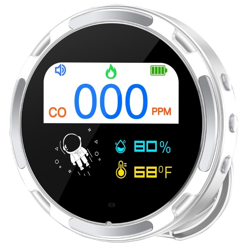 

Carbon Monoxide Detector Rechargeable CO Detector with Alarm Carbon Monoxide Meter CO Detector for Car Hotel Room Travel 1