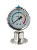 1pc 0-0.4MPa Manometer YTP60 Sanitary Diaphragm Pressure Gauge 50.5mm OD Tri Clamp Membrane Pressure Gauge Diaphragm Gauge