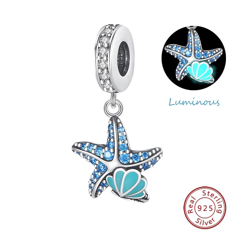 Luminous Ocean Series Copper Dolphin Turtle Octopus Charms Beads 3Mm Diy Fine Jewelry Gifts Making