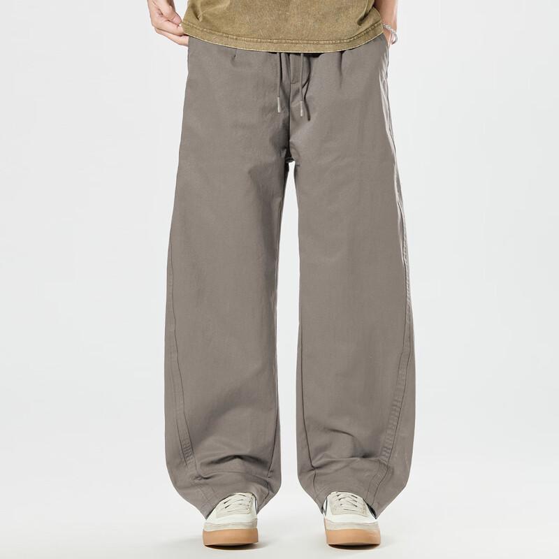 Men's Loose Fit Straight Leg Casual Trousers